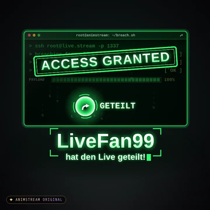 Live geteilt Alert – System Hack Matrix · Grün