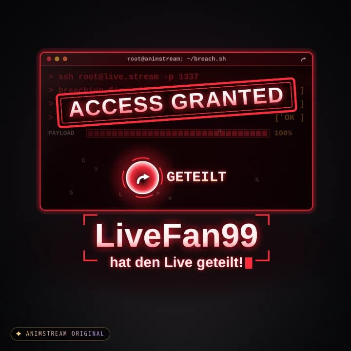Live geteilt Alert – System Hack Red Alert