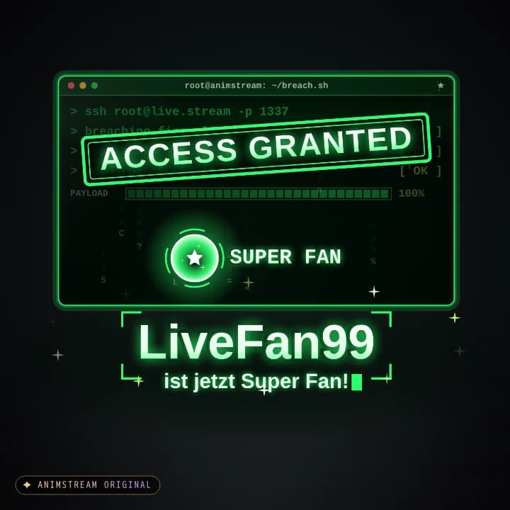 Super Fan Alert – System Hack Matrix · Grün