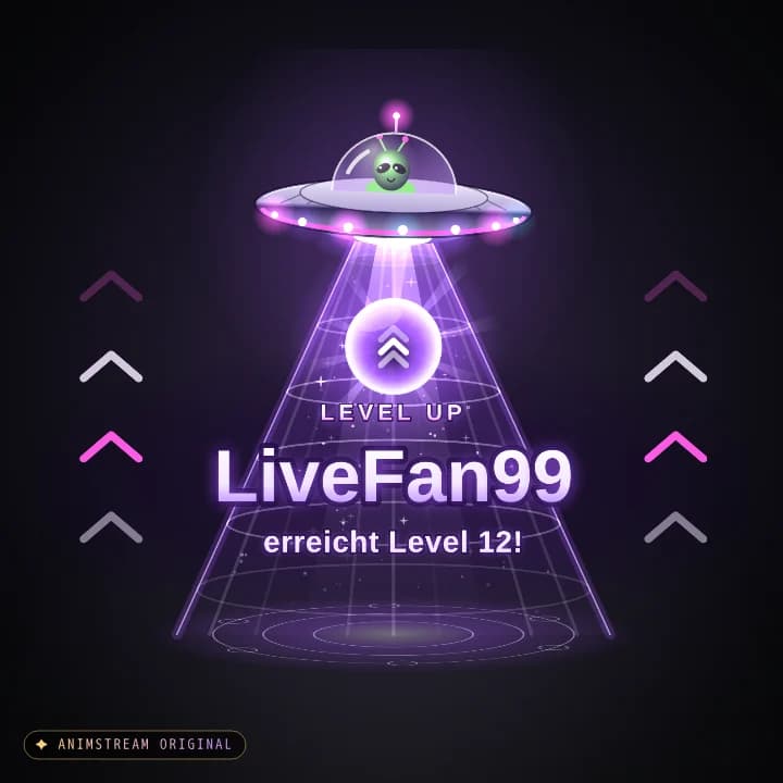 Level-Up Alert – UFO Abduction Cosmic · Violett