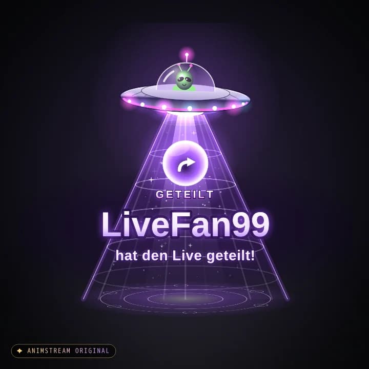 Live geteilt Alert – UFO Abduction Cosmic · Violett