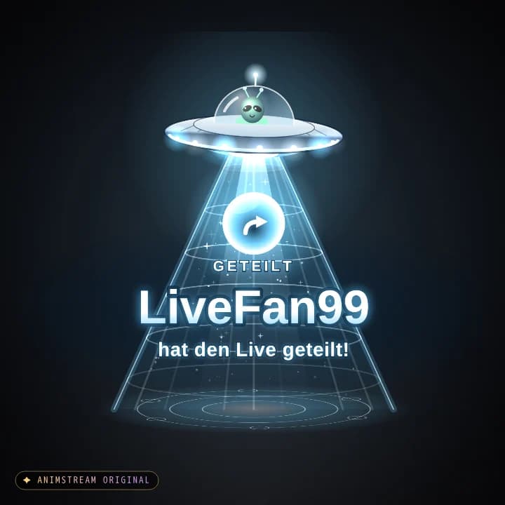 Live geteilt Alert – UFO Abduction Ice · Blau-Weiß