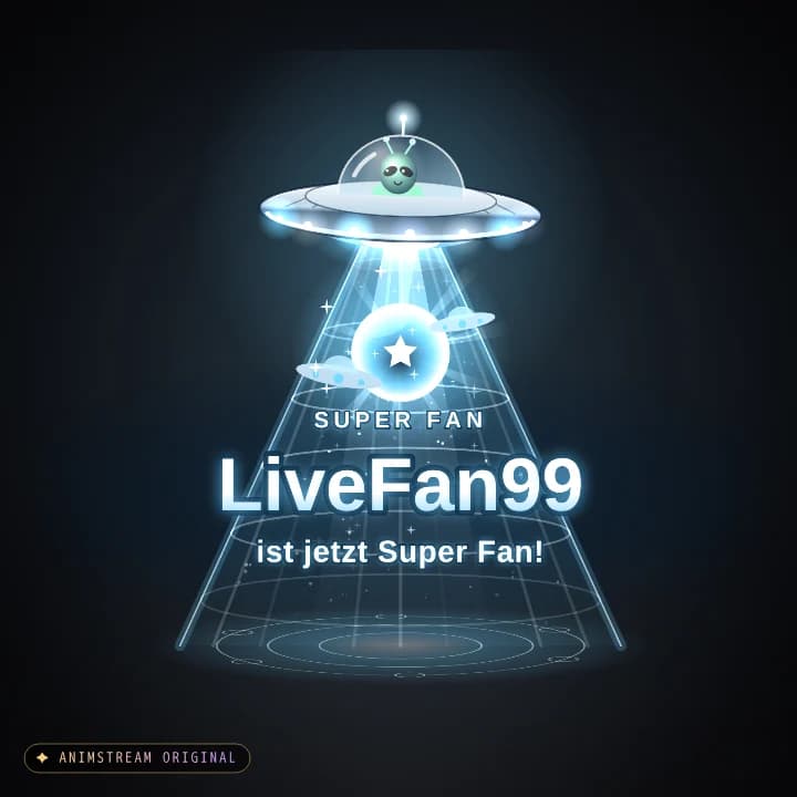 Super Fan Alert – UFO Abduction Ice · Blau-Weiß