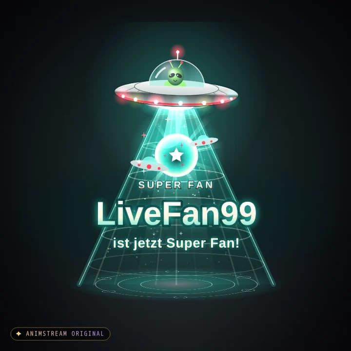 Super Fan Alert – UFO Abduction Retro 50s · Türkis-Rot