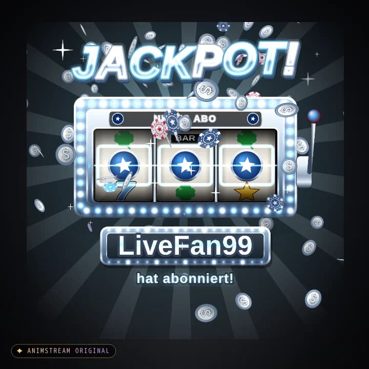 Abo Alert – Vegas Jackpot Diamond · Eis-Weiß