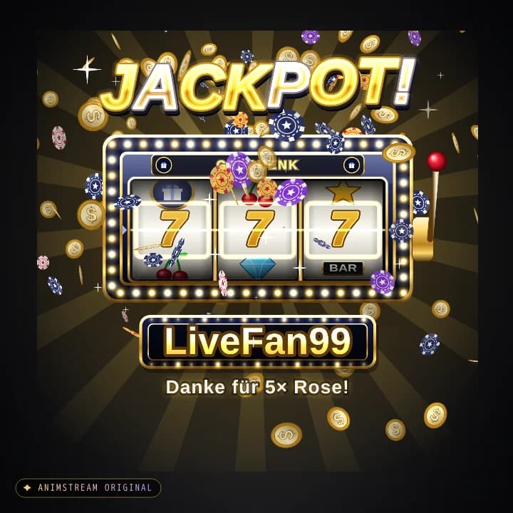 Geschenk-Danke Alert – Vegas Jackpot Midnight Gold