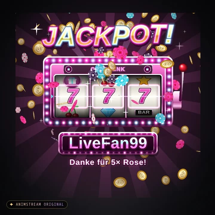 Geschenk-Danke Alert – Vegas Jackpot Neon Pink