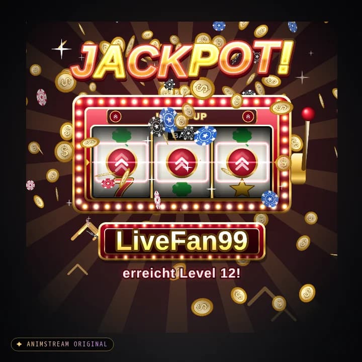 Level-Up Alert – Vegas Jackpot Classic · Rot-Gold