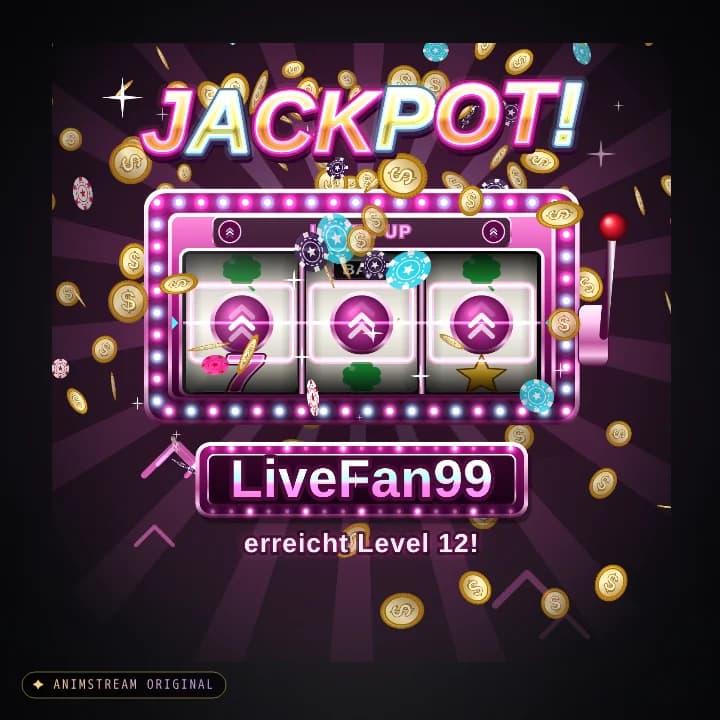 Level-Up Alert – Vegas Jackpot Neon Pink