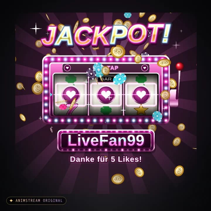 Like & Tap Tap Alert – Vegas Jackpot Neon Pink