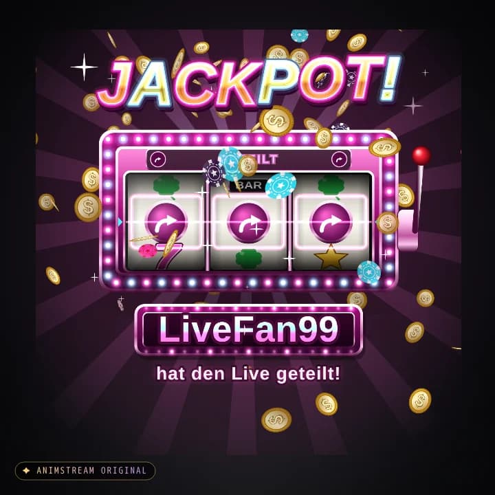Live geteilt Alert – Vegas Jackpot Neon Pink