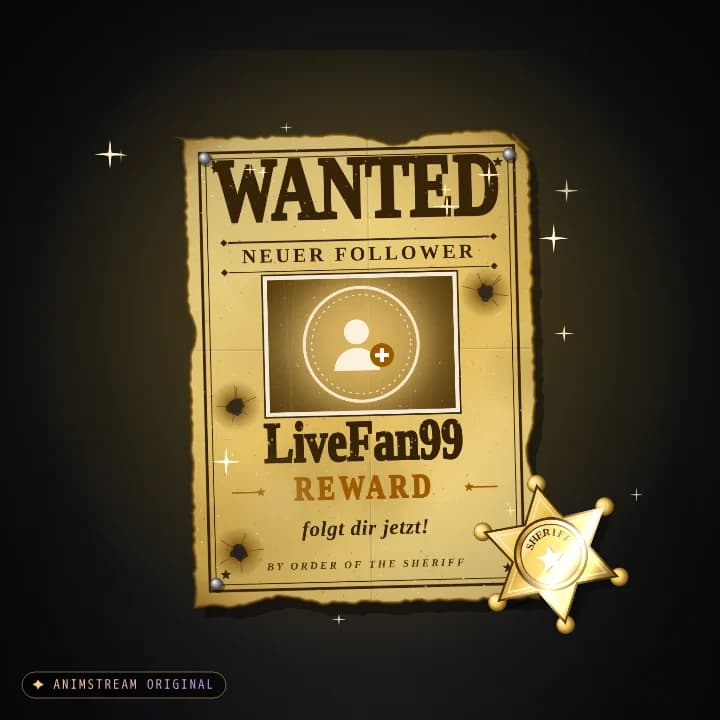 Neuer Follower Alert – Wild West Goldrausch