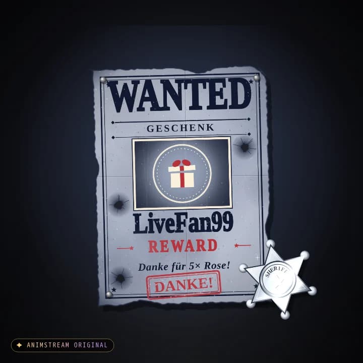 Geschenk-Danke Alert – Wild West Midnight