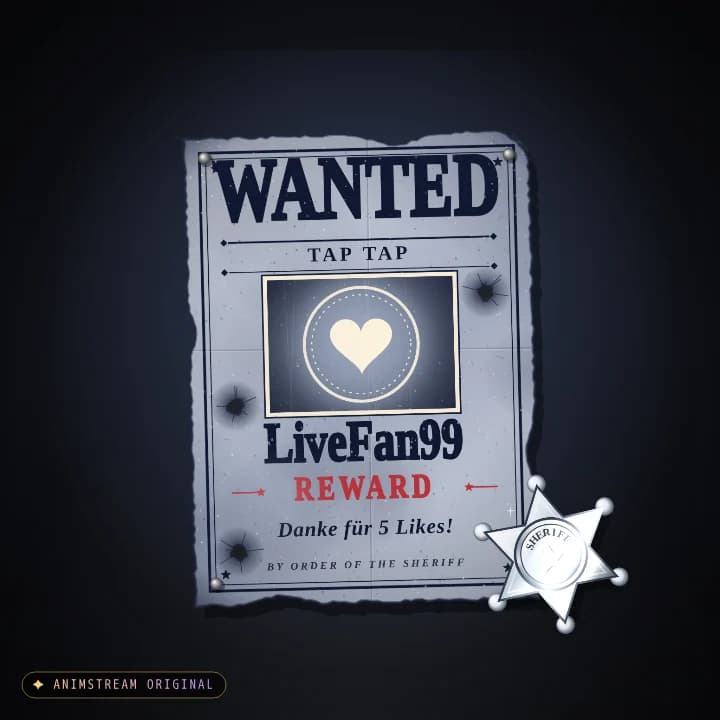 Like & Tap Tap Alert – Wild West Midnight