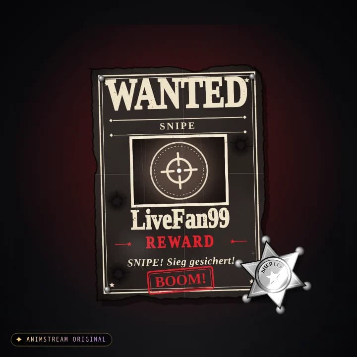 Snipe Alert – Wild West Outlaw · Schwarz-Rot