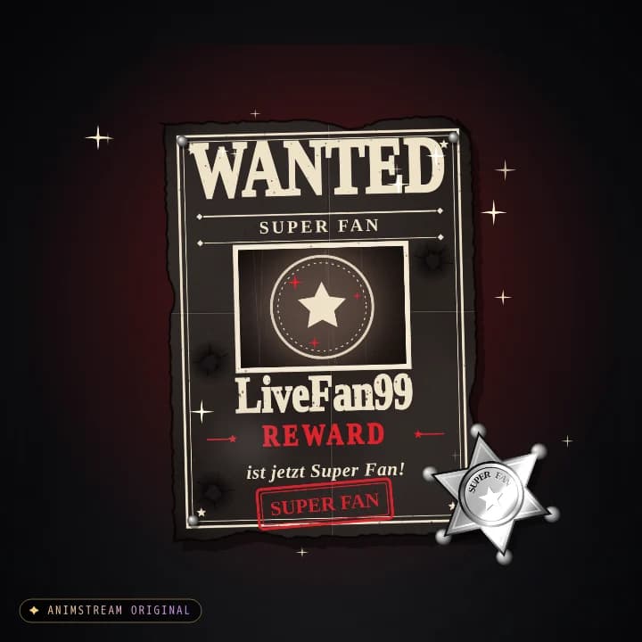 Super Fan Alert – Wild West Outlaw · Schwarz-Rot
