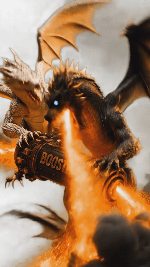 BOOSTER RAKETE Animation / Kampf der Drachen