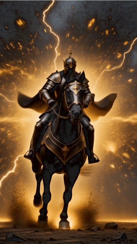 Booster steigendes Pferd
