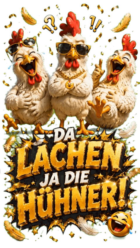 „Da lachen ja die Hühner!“ 🐔😂✨