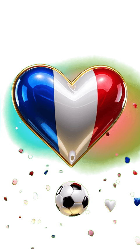Frankreich Team Herz
