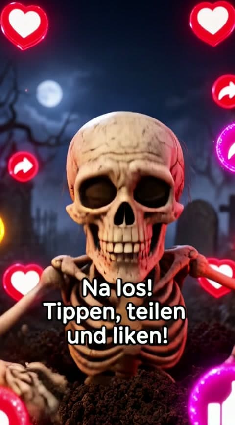 Funny Skeleton – Tippen, Teilen & Liken