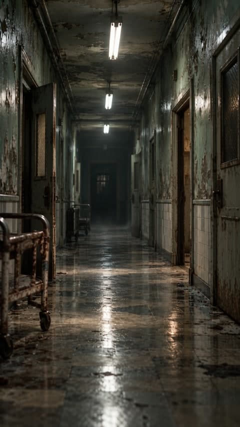 Haunted Asylum – Creepy Doll Horror Background Loop