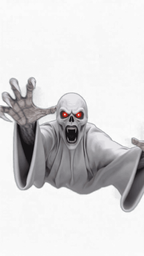 jumpscare white ghost