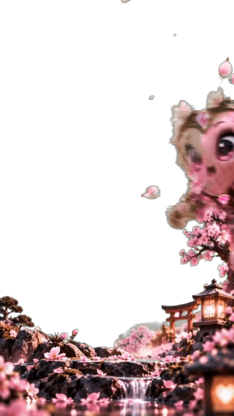 Kirschblüten Team Heart