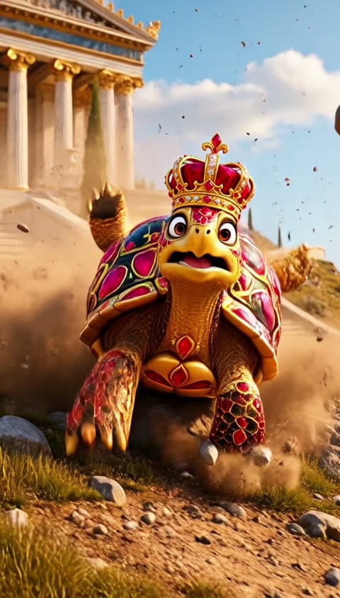 Königliche Schildkröte außer Kontrolle! 😂💎🇬🇷