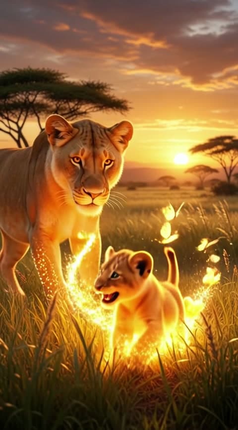 Lion Family New Follower