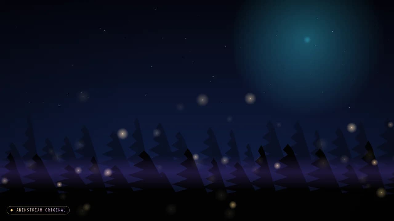 Hintergrund – Ambient Scenes Glühwürmchen Nacht