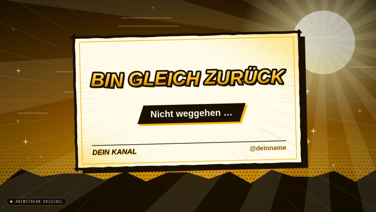 Bin gleich zurück-Szene – Anime Impact Gold