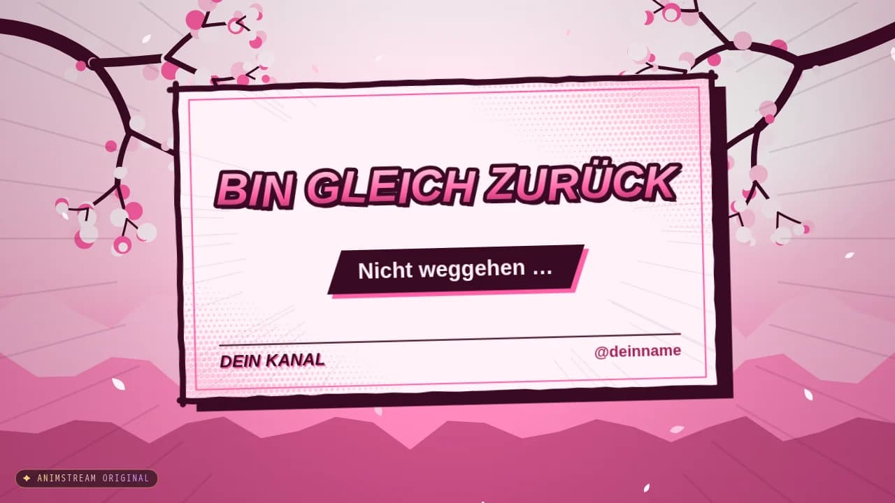 Bin gleich zurück-Szene – Anime Impact Sakura