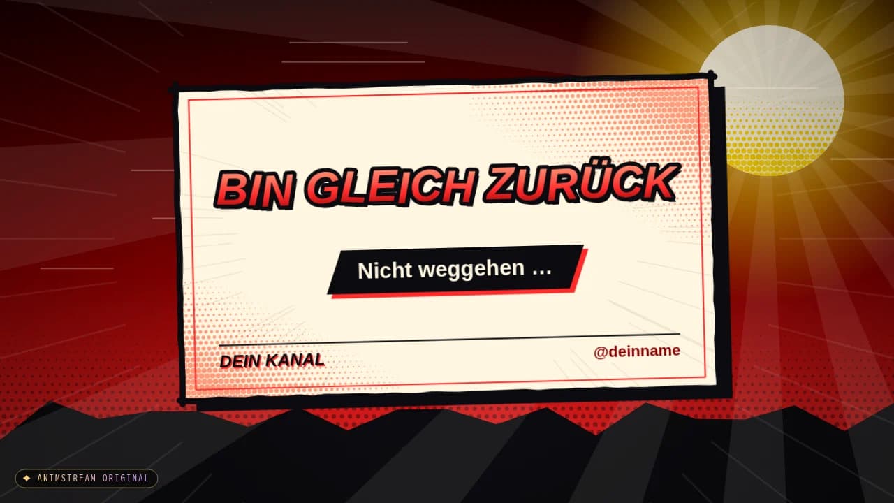 Bin gleich zurück-Szene – Anime Impact Shōnen