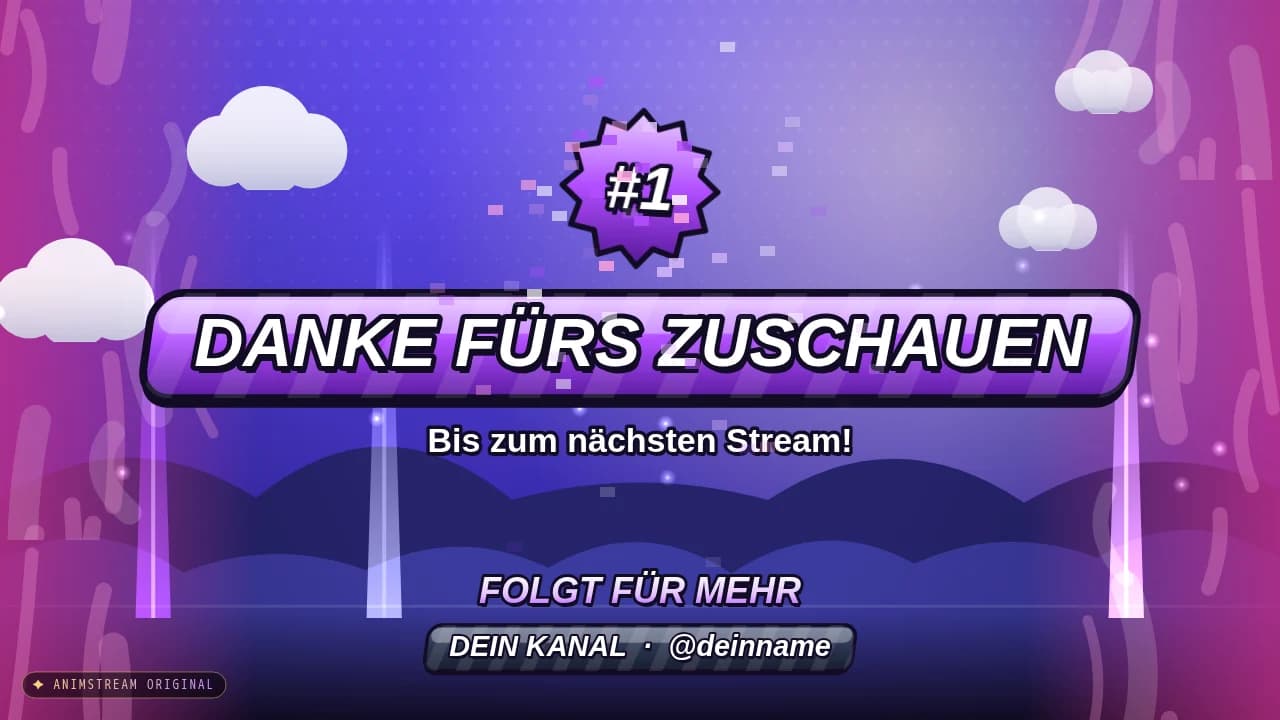 Stream-Ende-Szene – Battle Royale Episch