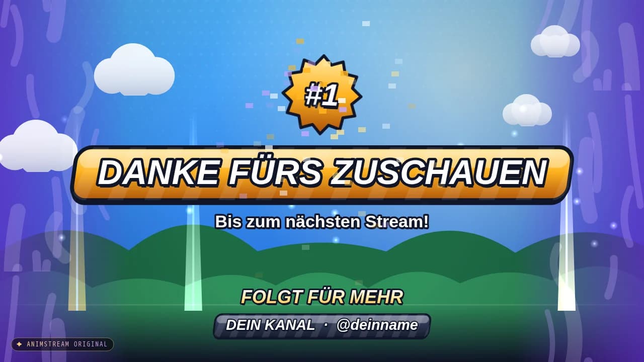 Stream-Ende-Szene – Battle Royale Legendär