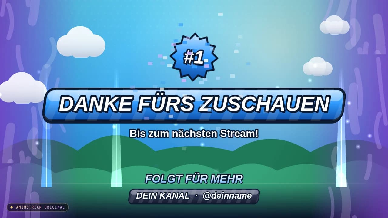 Stream-Ende-Szene – Battle Royale Selten