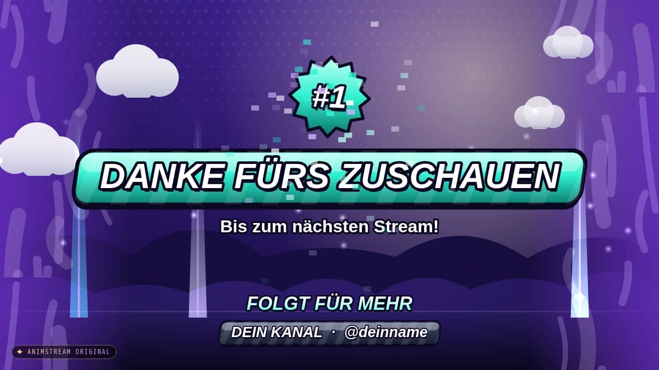 Stream-Ende-Szene – Battle Royale Sturm