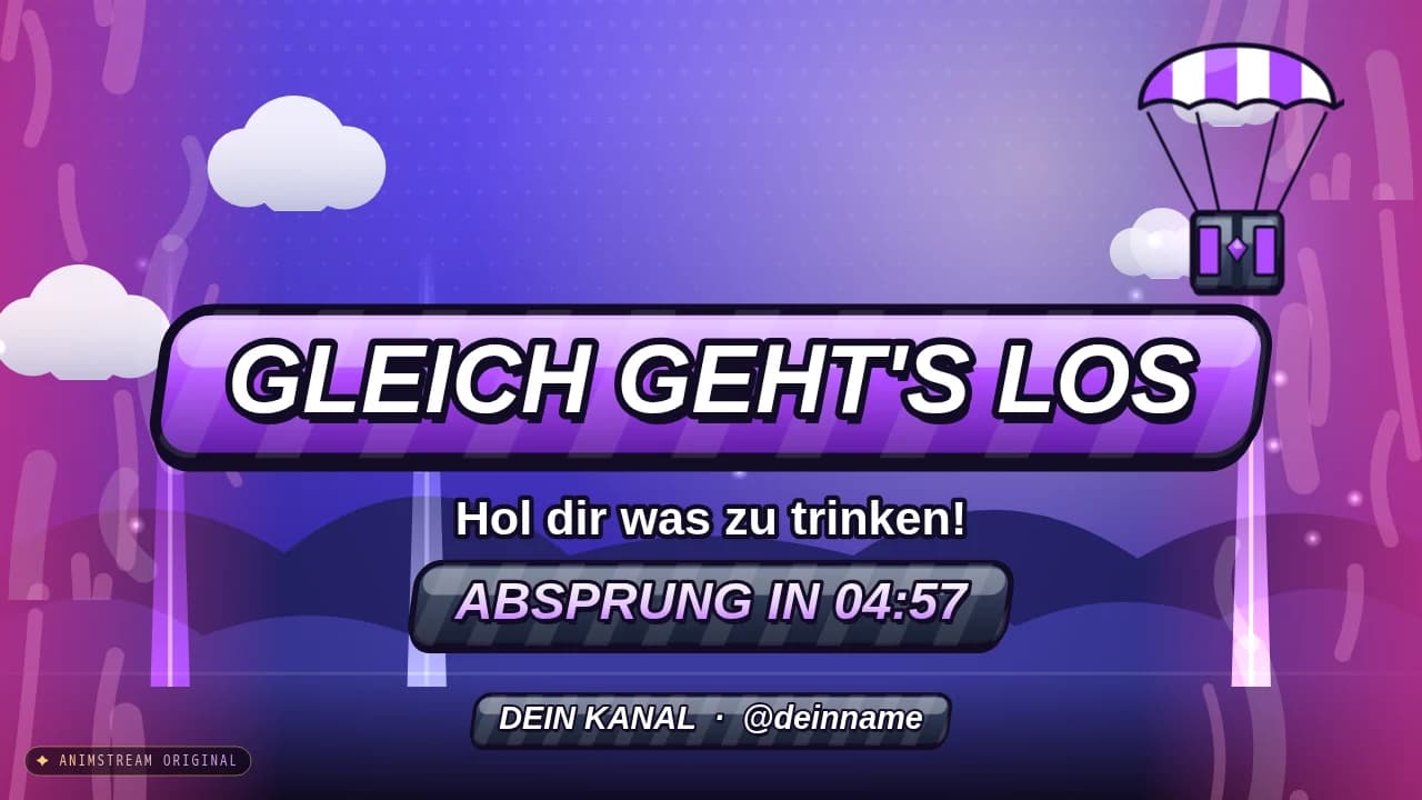Starting Soon-Szene – Battle Royale Episch