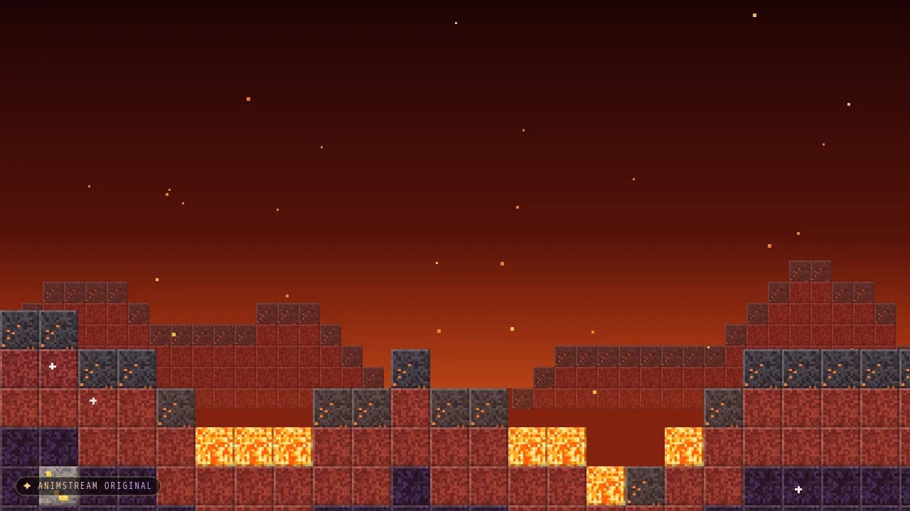 Hintergrund – Blockcraft Lava