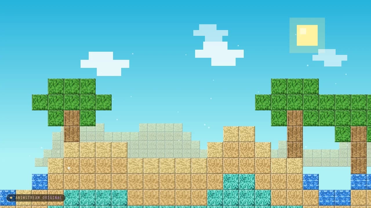 Hintergrund – Blockcraft Ozean