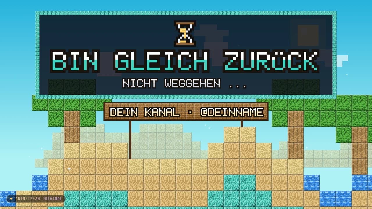 Bin gleich zurück-Szene – Blockcraft Ozean