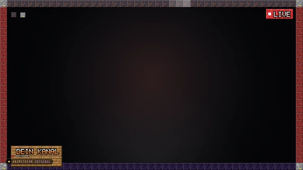 Stream-Rahmen – Blockcraft Lava
