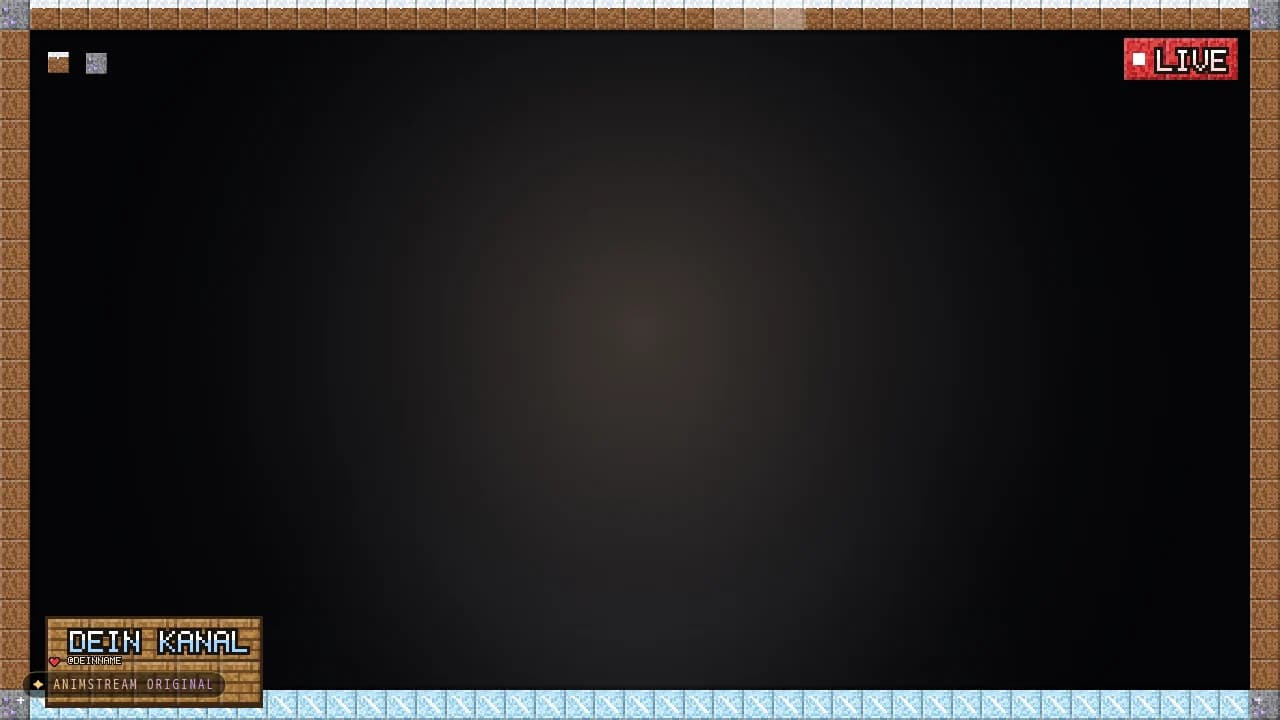 Stream-Rahmen – Blockcraft Schnee