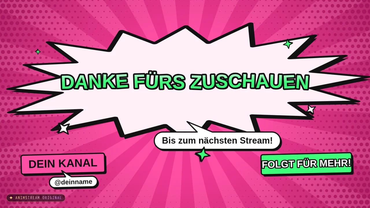 Stream-Ende-Szene – Comic Burst Punk