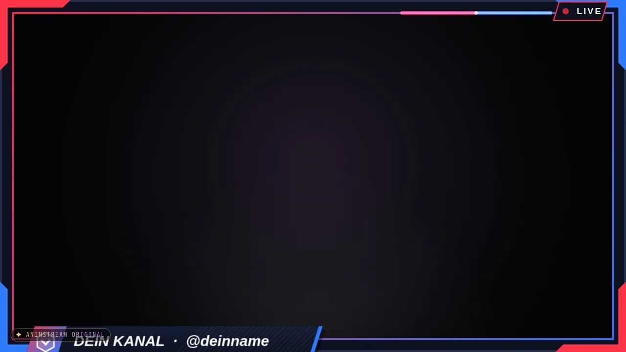 Kamera-Rahmen – Esports Broadcast Rot vs. Blau