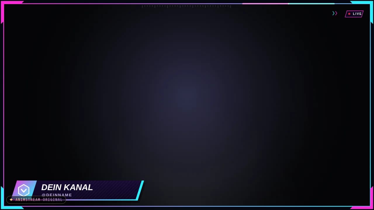 Stream-Rahmen – Esports Broadcast Neon