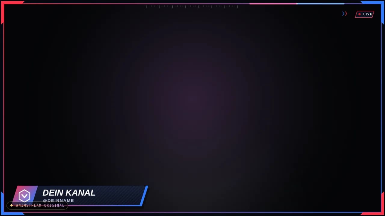 Stream-Rahmen – Esports Broadcast Rot vs. Blau