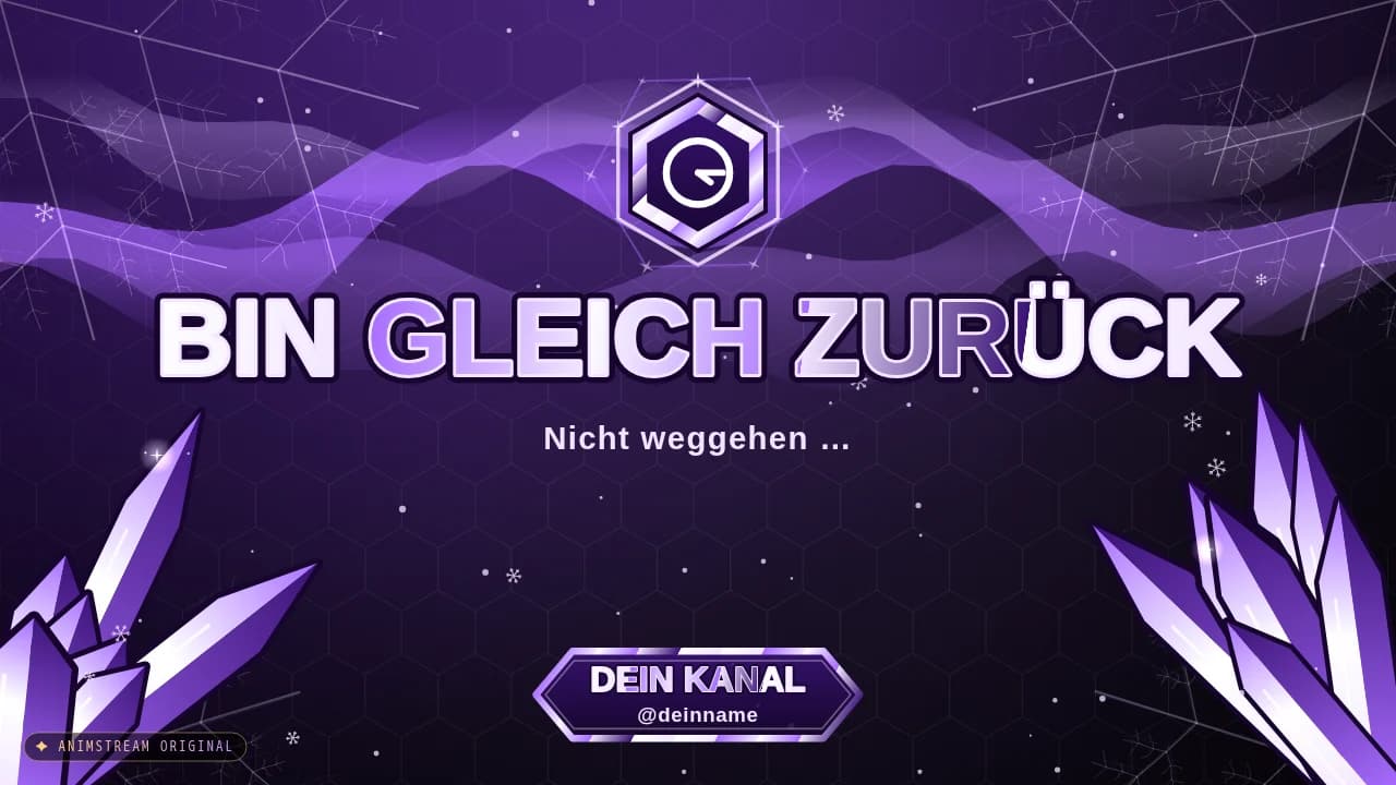 Bin gleich zurück-Szene – Frost Shatter Amethyst