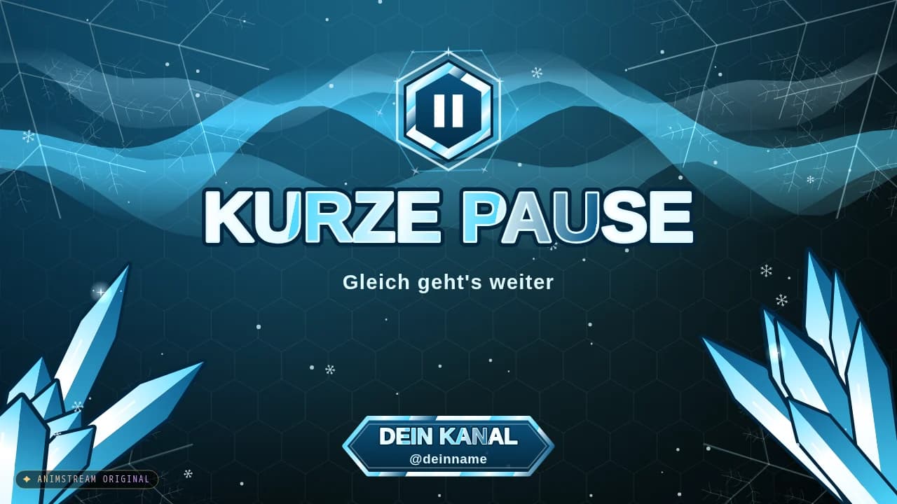 Pause-Szene – Frost Shatter Gletscher